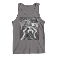Racoon Meme Tank Top Selfie With Alien UFO - Wonder Print Shop
