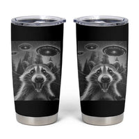 Racoon Meme Tumbler Cup Selfie With Alien UFO - Wonder Print Shop