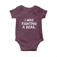 Funny Injury Get Well Soon Gift Baby Onesie I Was Fighting A Bear - Wonder Print Shop