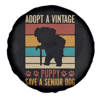 Vintage Adopt a Senior Dog Spare Tire Cover Rescue Animal Adoption Old Dog Shelter Pet - Wonder Print Shop