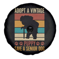 Vintage Adopt a Senior Dog Spare Tire Cover Rescue Animal Adoption Old Dog Shelter Pet - Wonder Print Shop