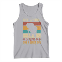 Vintage Adopt a Senior Dog Tank Top Rescue Animal Adoption Old Dog Shelter Pet - Wonder Print Shop
