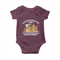 Funny Dog Lover Baby Onesie Fur Mama Dad Dog Rescue - Wonder Print Shop