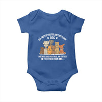 Funny Dog Lover Baby Onesie Fur Mama Dad Dog Rescue - Wonder Print Shop