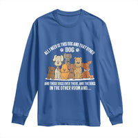 Funny Dog Lover Long Sleeve Shirt Fur Mama Dad Dog Rescue - Wonder Print Shop