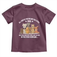 Funny Dog Lover Toddler T Shirt Fur Mama Dad Dog Rescue - Wonder Print Shop