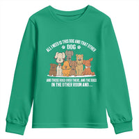 Funny Dog Lover Youth Sweatshirt Fur Mama Dad Dog Rescue - Wonder Print Shop