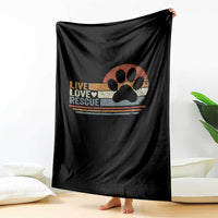 Vintage Adopt A Shelter Pet Throw Blanket Live Love Rescue Cat Dog Adoption Animal Rescue - Wonder Print Shop