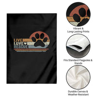 Vintage Adopt A Shelter Pet Garden Flag Live Love Rescue Cat Dog Adoption Animal Rescue - Wonder Print Shop
