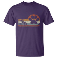 Vintage Adopt A Shelter Pet T Shirt Live Love Rescue Cat Dog Adoption Animal Rescue - Wonder Print Shop