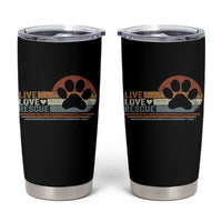 Vintage Adopt A Shelter Pet Tumbler Cup Live Love Rescue Cat Dog Adoption Animal Rescue - Wonder Print Shop