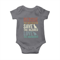Adopt A Shelter Pet Baby Onesie Rescue Save Love Cat Dog Adoption Animal Rescue - Wonder Print Shop