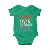 Adopt A Shelter Pet Baby Onesie Rescue Save Love Cat Dog Adoption Animal Rescue - Wonder Print Shop