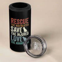 Adopt A Shelter Pet 4 in 1 Can Cooler Tumbler Rescue Save Love Cat Dog Adoption Animal Rescue - Wonder Print Shop