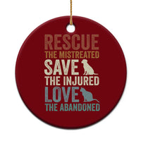 Adopt A Shelter Pet Ceramic Ornament Rescue Save Love Cat Dog Adoption Animal Rescue - Wonder Print Shop