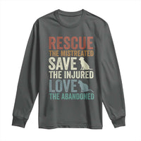 Adopt A Shelter Pet Long Sleeve Shirt Rescue Save Love Cat Dog Adoption Animal Rescue - Wonder Print Shop