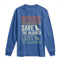 Adopt A Shelter Pet Long Sleeve Shirt Rescue Save Love Cat Dog Adoption Animal Rescue - Wonder Print Shop