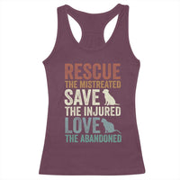 Adopt A Shelter Pet Racerback Tank Top Rescue Save Love Cat Dog Adoption Animal Rescue - Wonder Print Shop