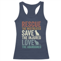 Adopt A Shelter Pet Racerback Tank Top Rescue Save Love Cat Dog Adoption Animal Rescue - Wonder Print Shop