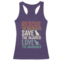 Adopt A Shelter Pet Racerback Tank Top Rescue Save Love Cat Dog Adoption Animal Rescue - Wonder Print Shop