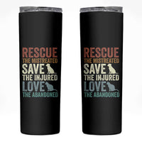 Adopt A Shelter Pet Skinny Tumbler Rescue Save Love Cat Dog Adoption Animal Rescue - Wonder Print Shop