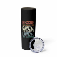 Adopt A Shelter Pet Skinny Tumbler Rescue Save Love Cat Dog Adoption Animal Rescue - Wonder Print Shop