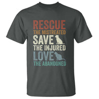 Adopt A Shelter Pet T Shirt Rescue Save Love Cat Dog Adoption Animal Rescue - Wonder Print Shop