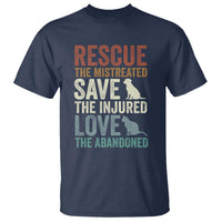 Adopt A Shelter Pet T Shirt Rescue Save Love Cat Dog Adoption Animal Rescue - Wonder Print Shop