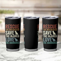 Adopt A Shelter Pet Tumbler Cup Rescue Save Love Cat Dog Adoption Animal Rescue - Wonder Print Shop