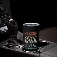 Adopt A Shelter Pet Tumbler Cup Rescue Save Love Cat Dog Adoption Animal Rescue - Wonder Print Shop