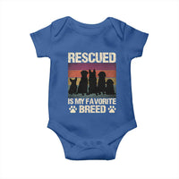 Rescued Is My Favorite Breed Baby Onesie Adopt A Shelter Pet Cat Dog Adoption Animal Rescue - Wonder Print Shop