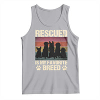 Rescued Is My Favorite Breed Tank Top Adopt A Shelter Pet Cat Dog Adoption Animal Rescue - Wonder Print Shop