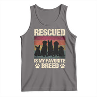 Rescued Is My Favorite Breed Tank Top Adopt A Shelter Pet Cat Dog Adoption Animal Rescue - Wonder Print Shop