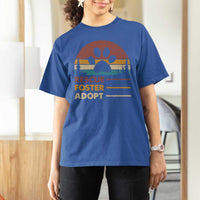Rescue Dog T Shirt For Women Retro Adopt Rescue Foster Animal Shelter Volunteer - Wonder Print Shop