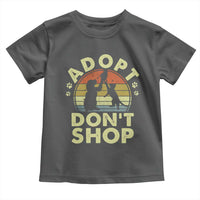 Adopt Dont Shop Toddler T Shirt Vintage Retro Cat Dog Rescue Animal Lovers Shelter Volunteer - Wonder Print Shop