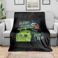 Funny Alien Dog Meme Throw Blanket Glorp Zep Sci-Fi Humor Chihuahua - Wonder Print Shop