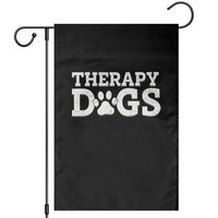 Therapy Dog Garden Flag Classic Retro Varsity Vintage Pet Partners - Wonder Print Shop