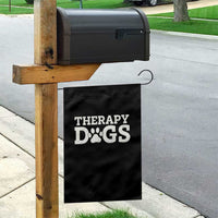 Therapy Dog Garden Flag Classic Retro Varsity Vintage Pet Partners - Wonder Print Shop