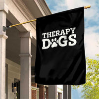 Therapy Dog Garden Flag Classic Retro Varsity Vintage Pet Partners - Wonder Print Shop
