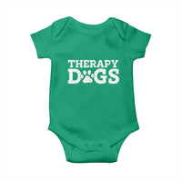 Therapy Dog Baby Onesie Classic Retro Varsity Vintage Pet Partners - Wonder Print Shop