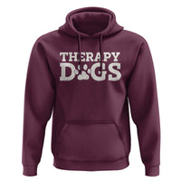 Therapy Dog Hoodie Classic Retro Varsity Vintage Pet Partners - Wonder Print Shop
