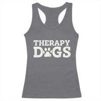 Therapy Dog Racerback Tank Top Classic Retro Varsity Vintage Pet Partners - Wonder Print Shop