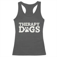 Therapy Dog Racerback Tank Top Classic Retro Varsity Vintage Pet Partners - Wonder Print Shop
