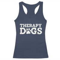 Therapy Dog Racerback Tank Top Classic Retro Varsity Vintage Pet Partners - Wonder Print Shop