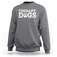 Therapy Dog Sweatshirt Classic Retro Varsity Vintage Pet Partners - Wonder Print Shop
