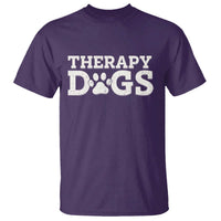 Therapy Dog T Shirt Classic Retro Varsity Vintage Pet Partners - Wonder Print Shop