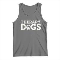 Therapy Dog Tank Top Classic Retro Varsity Vintage Pet Partners - Wonder Print Shop