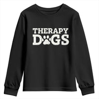 Therapy Dog Youth Sweatshirt Classic Retro Varsity Vintage Pet Partners - Wonder Print Shop