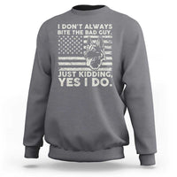 Funny K9 Sweatshirt Belgian Malinois American Flag Police Officer - Wonder Print Shop