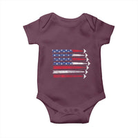 B2 Spirit Baby Onesie B-2 Stealth Bomber Aircraft American Flag Patriotic - Wonder Print Shop